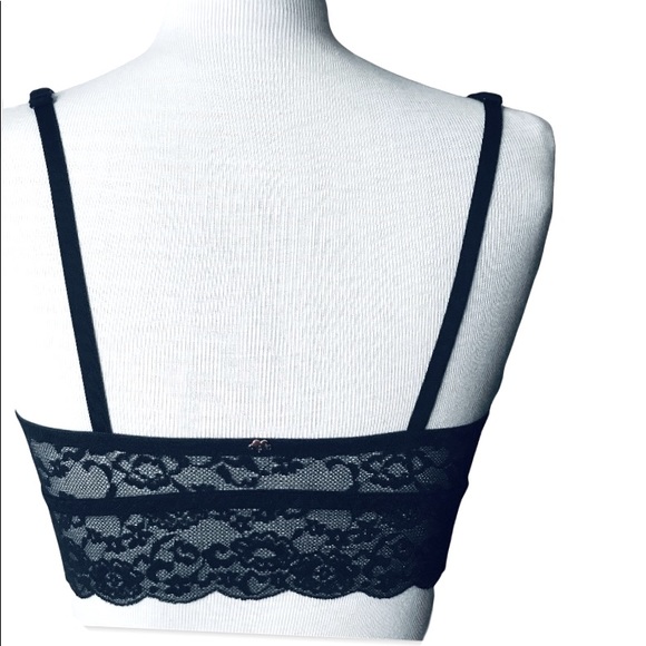 PINK NEW lace Aurora borealis crystal festival goblincore baddie bralette S - Picture 7 of 11